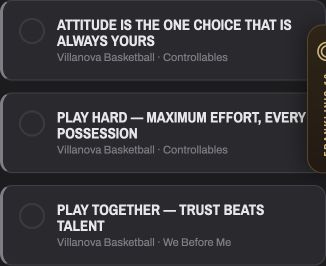 Saved plays focused on attitude, effort, and playing together